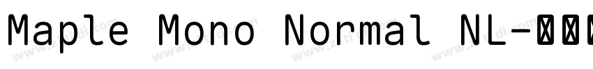Maple Mono Normal NL字体转换 Maple Mono Normal NL字体转换